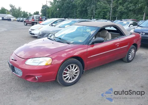 2001 Chrysler Sebring Lxi z USA, uszkodzony, nr VIN 1C3EL56U61N698983